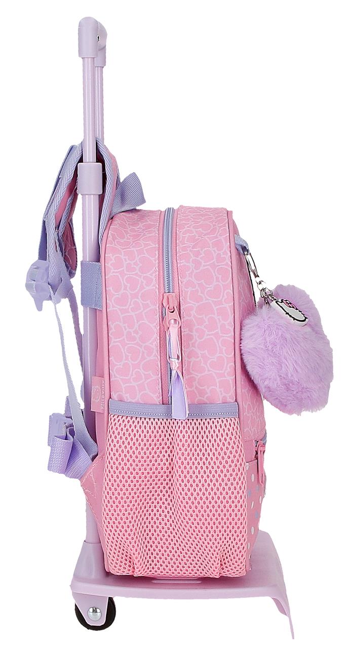 20321T1 MOCHILA ADAP. 25CM. C/CARRO. HELLO KITTY HEARTS & DO - Image 4