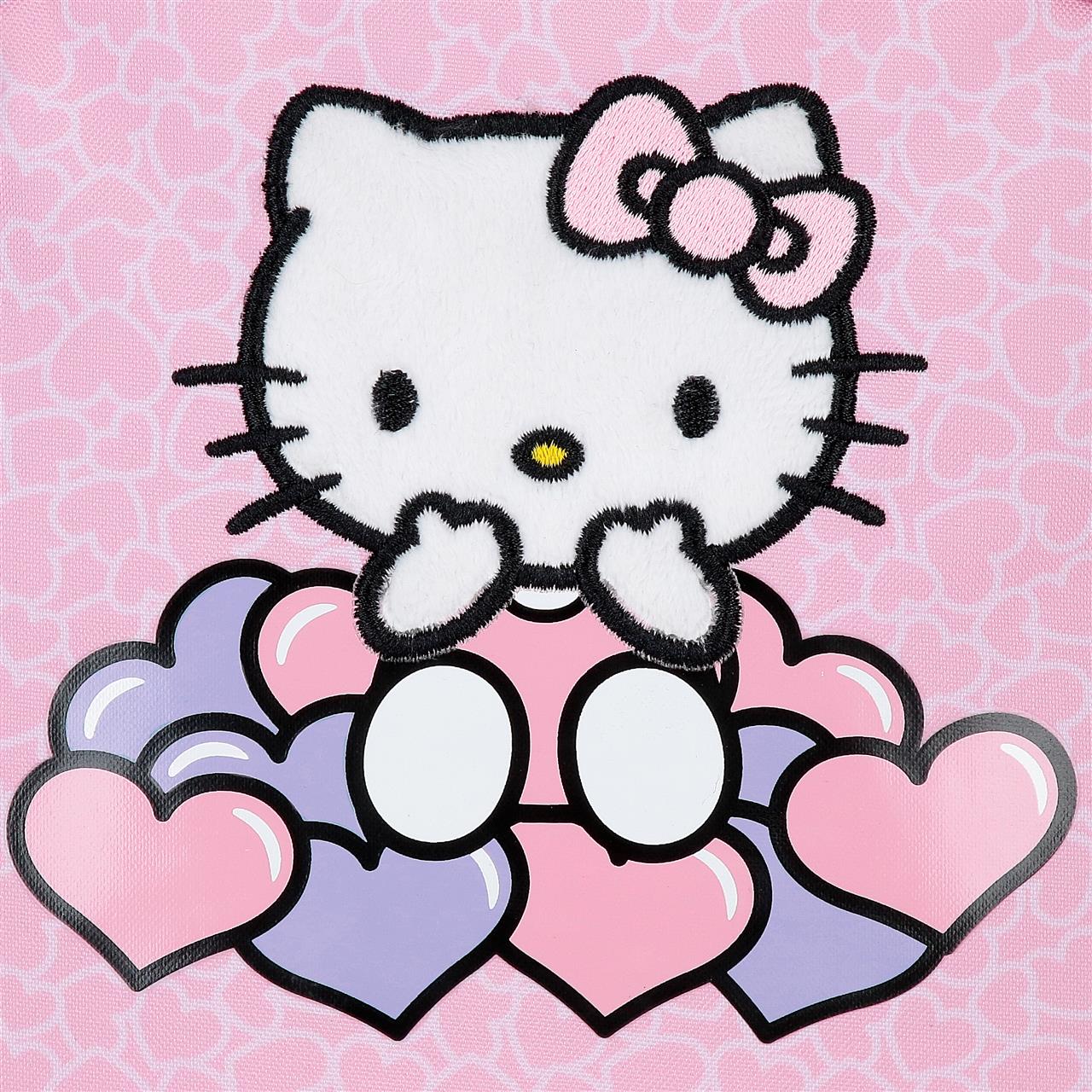 20321T1 MOCHILA ADAP. 25CM. C/CARRO. HELLO KITTY HEARTS & DO - Image 7