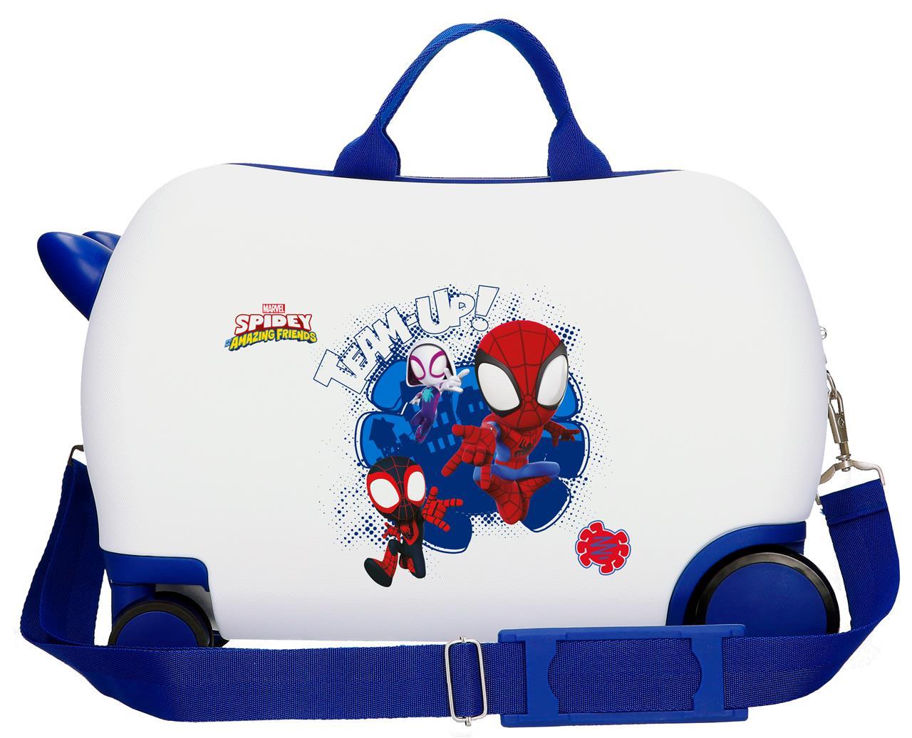 2121041 MALETA INF.ABS 4R.(2 MULTI.) 45CM. SPIDEY TEAM UP BL - Image 2