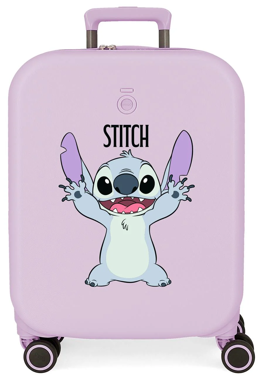 3198644 TROLLEY ABS 55CM.C/EXP. 4R. ENSO STITCH PLAYFUL LILA