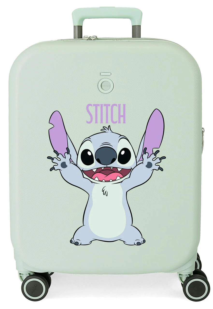 3199142 TROLLEY ABS 55CM.4R. STITCH PLAYFUL MENTA