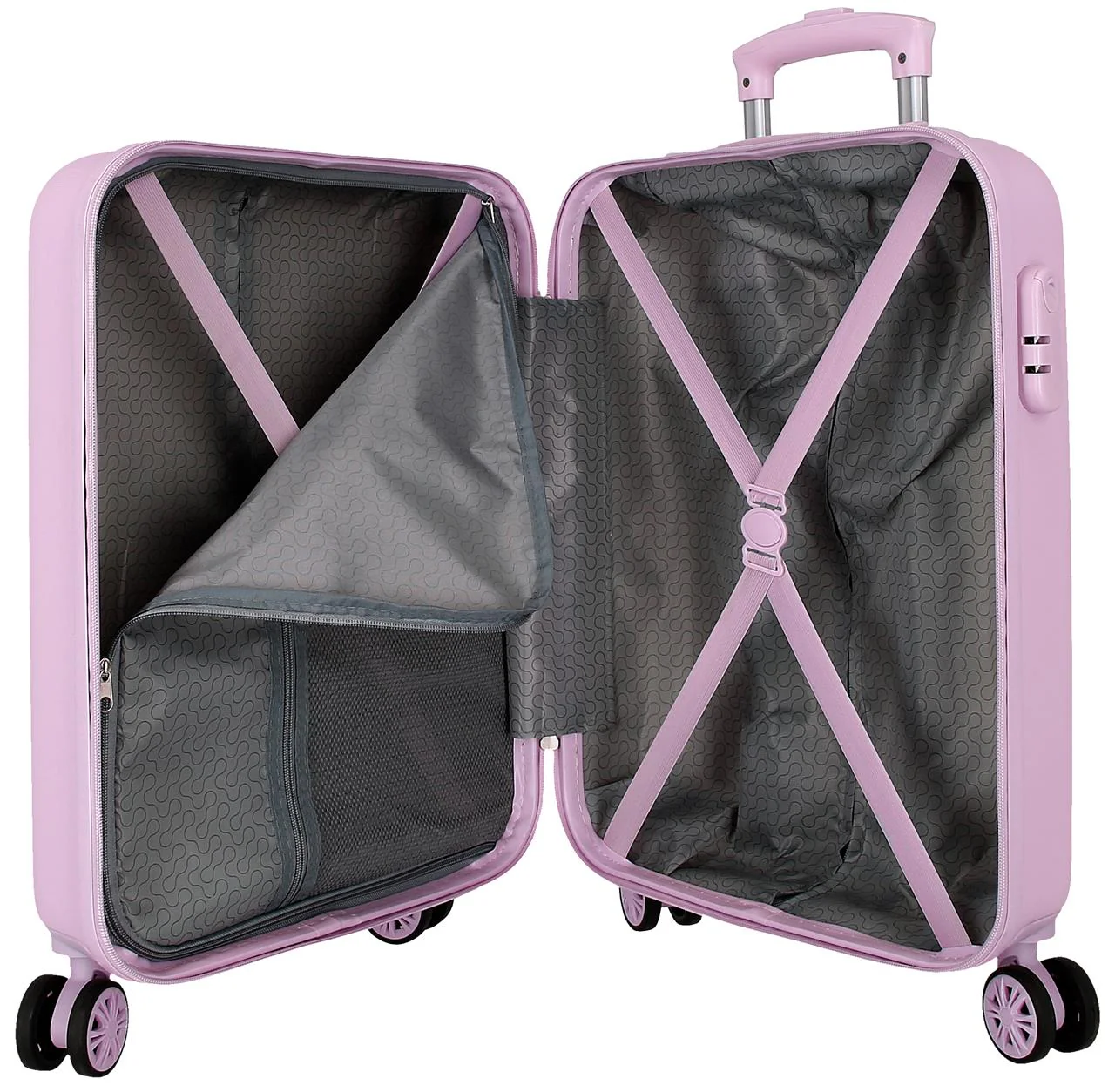 3211142 TROLLEY ABS 55CM. 4R. MOVOM BEST WISHES LILA - Image 2