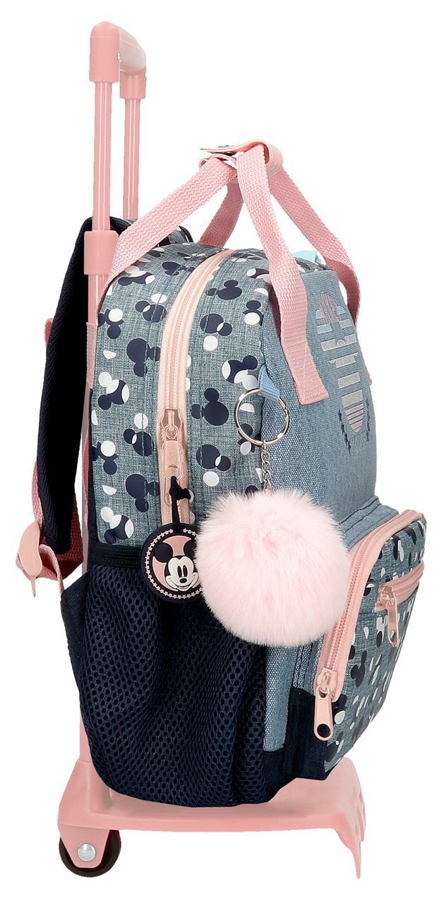 32221T1 MOCHILA ADAP. 27CM. C/CARRO. MICKEY DENIM - Image 2