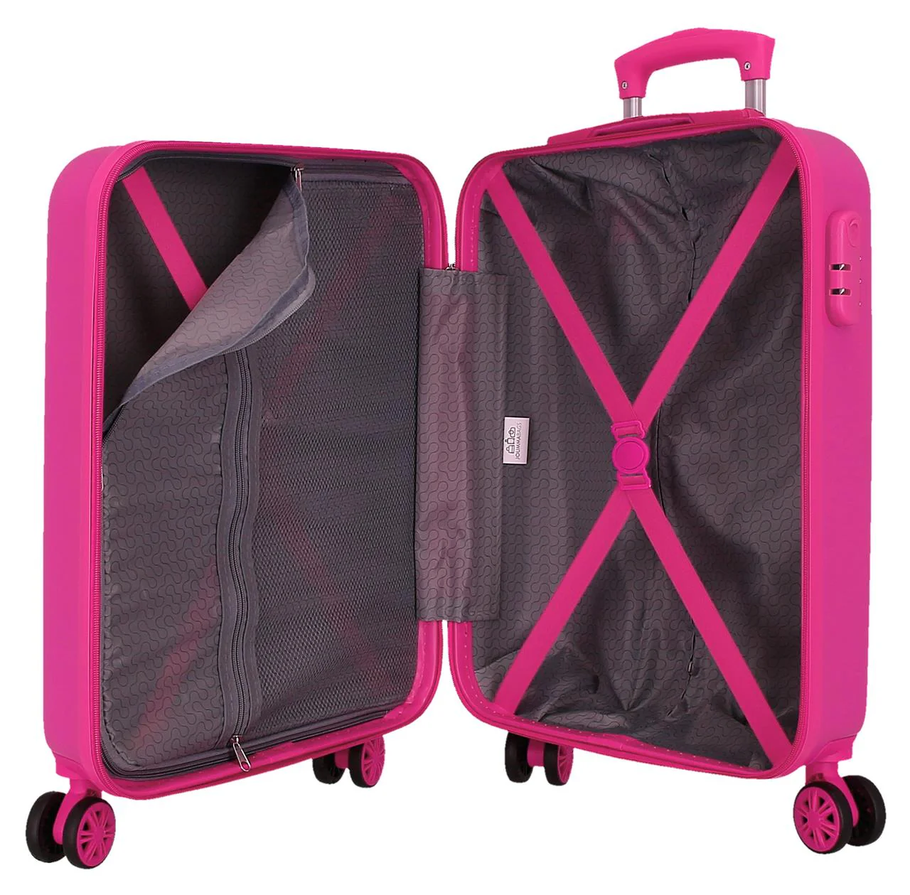 3231142 TROLLEY ABS 55CM. 4R. MOVOM BLOCK FUCSIA - Image 3