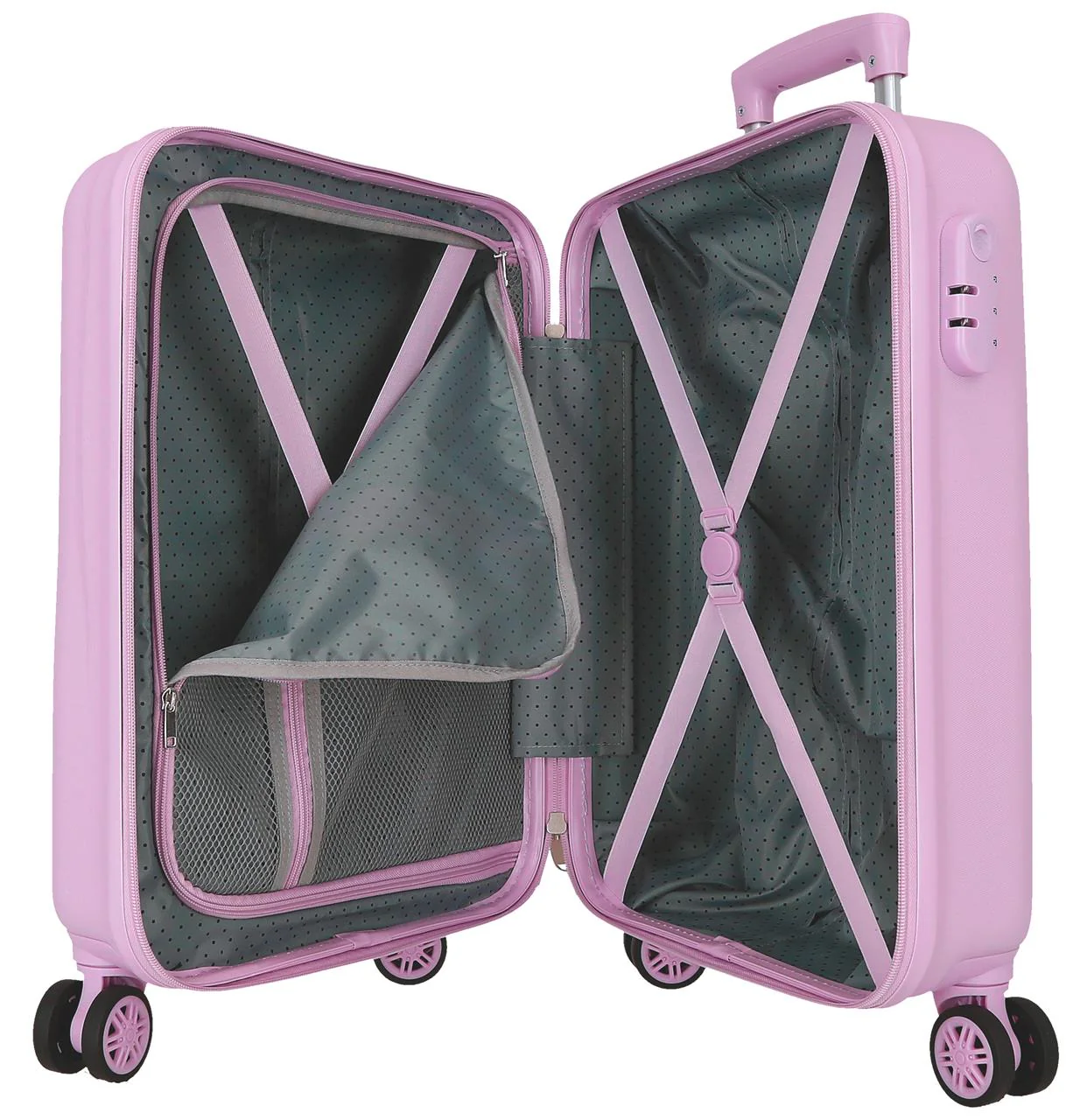 3241441 SET/2 TROLLEY ABS 55-65CM. 4R. MOVOM GOOD DAY LILA - Image 2