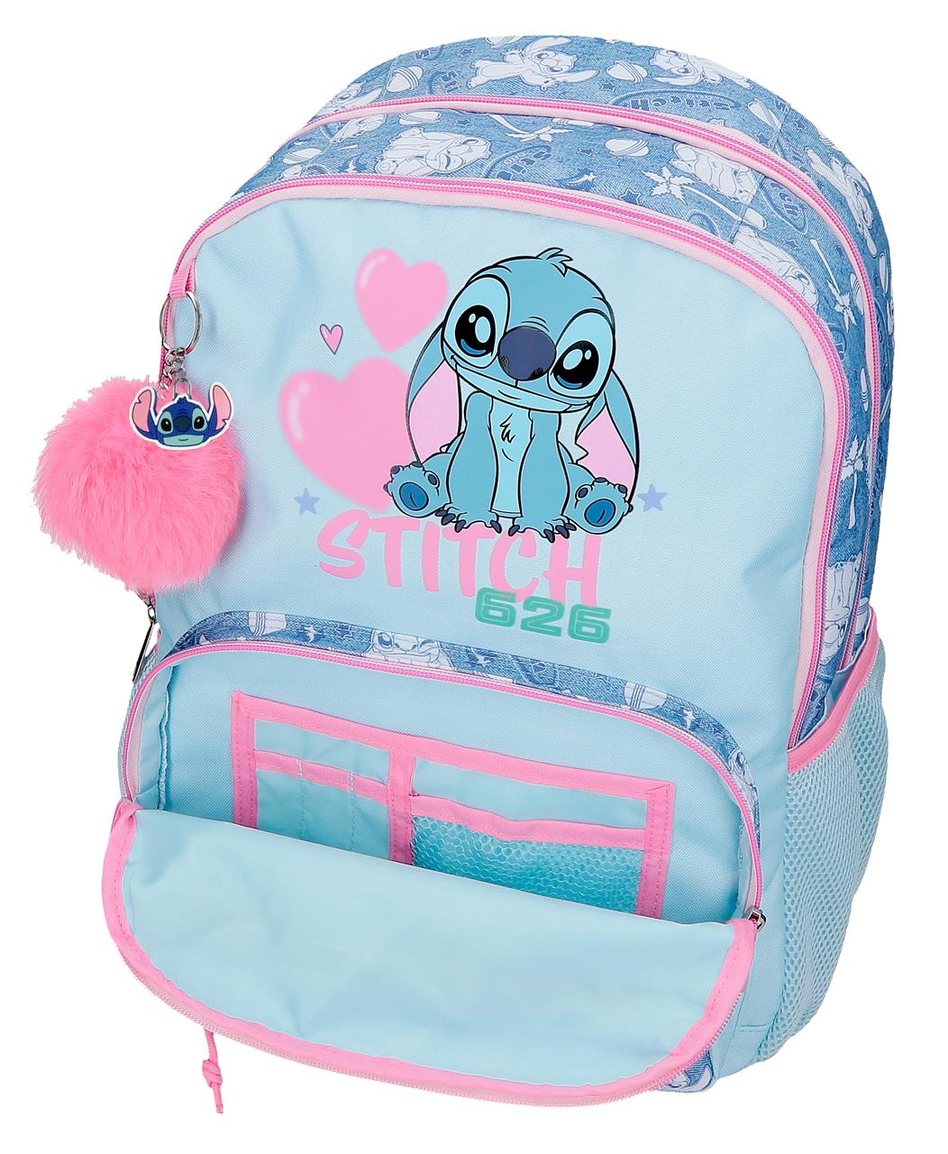 32924F1 MOCHILA ADAP. 44CM 2C. STITCH HEARTS - Image 4