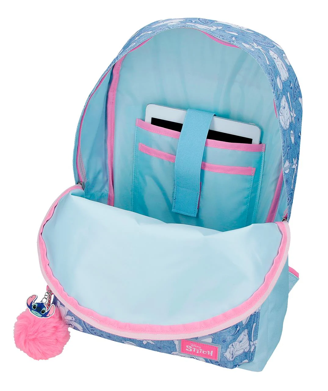 32925V1 MOCHILA ADAP. 44CM. C/CARRO. STITCH HEARTS - Image 3