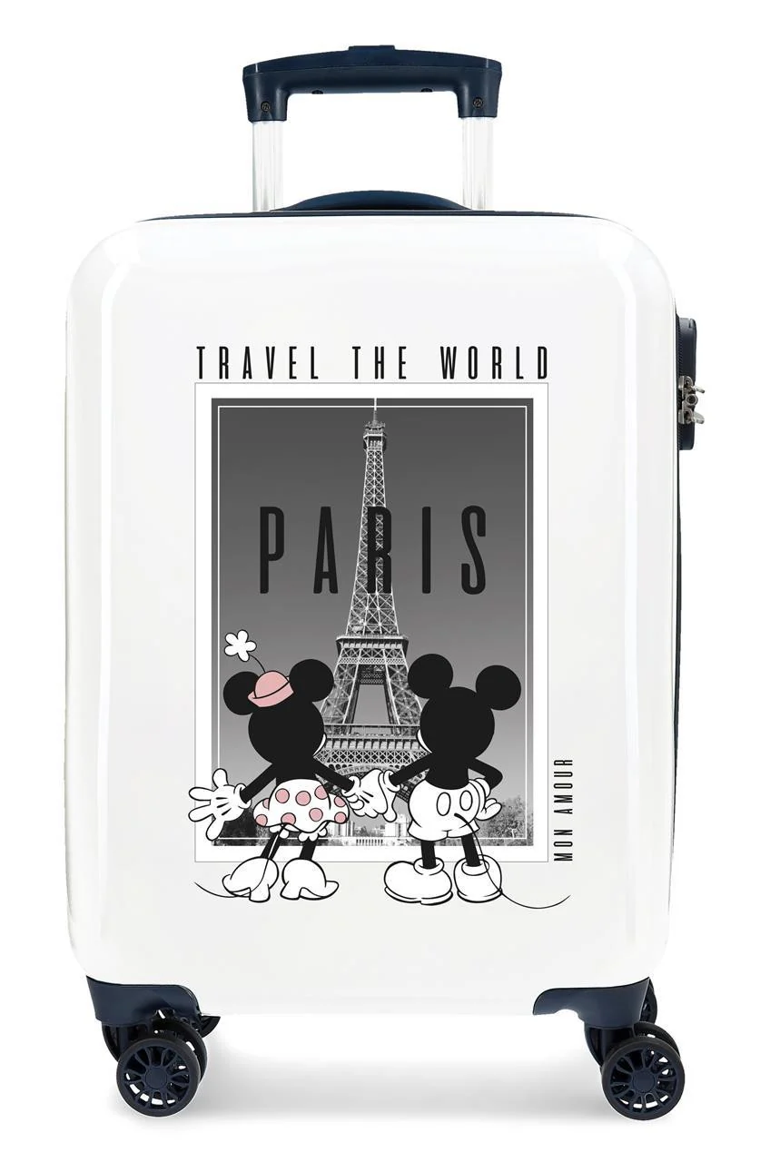 3671724 TROLLEY ABS 55CM.4R MINNIE Y MICKEY PARIS BLANCO