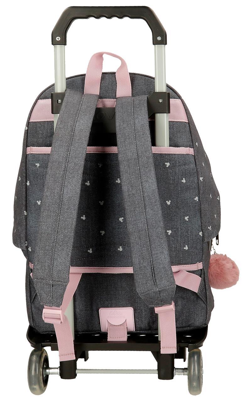 38223T1 MOCHILA ADAP. 44CM. C/CARRO. MICKEY STUDS - Image 3