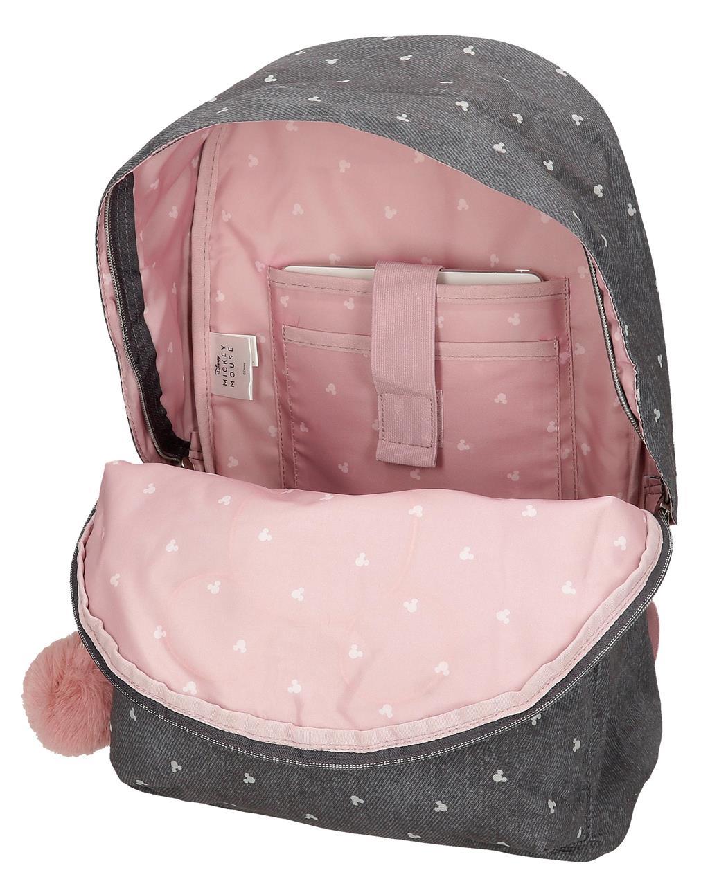 38223T1 MOCHILA ADAP. 44CM. C/CARRO. MICKEY STUDS - Image 4