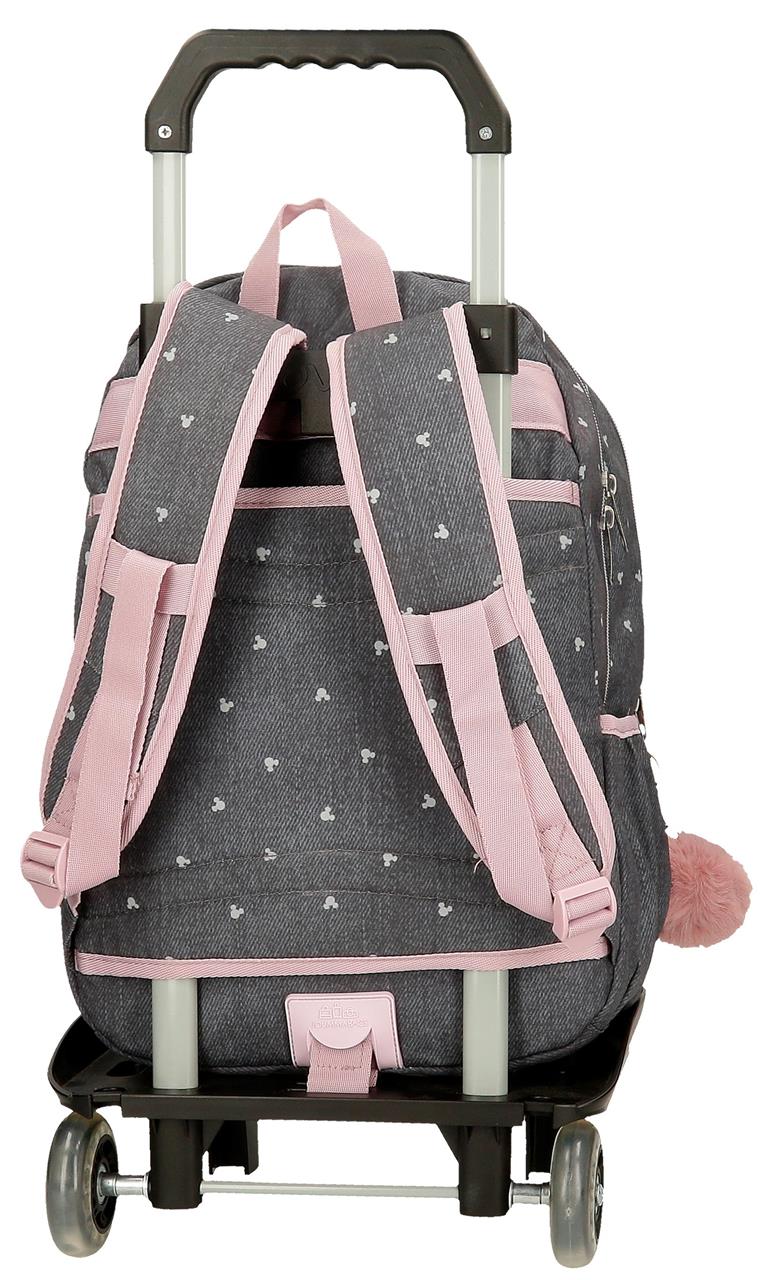 38227T1 MOCHILA ADAP. 44CM. C/CARRO. MICKEY STUDS - Image 4