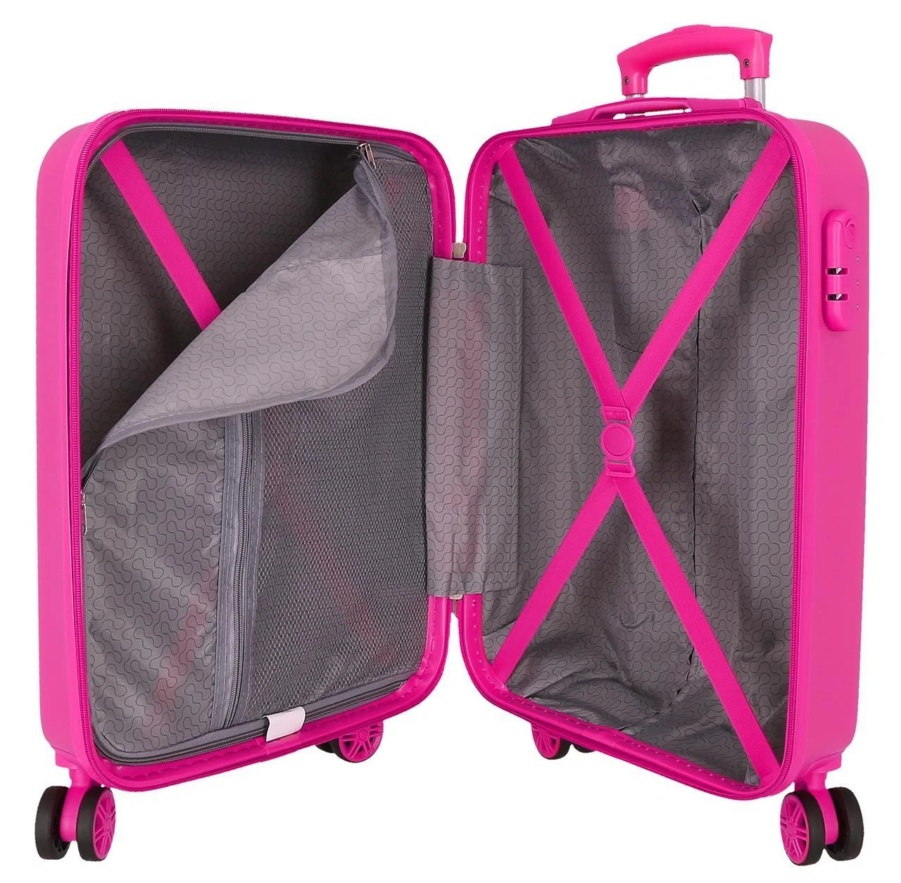 4021145 TROLLEY ABS 55CM.4R. MINNIE GEOMETRIC FUCSIA - Image 5