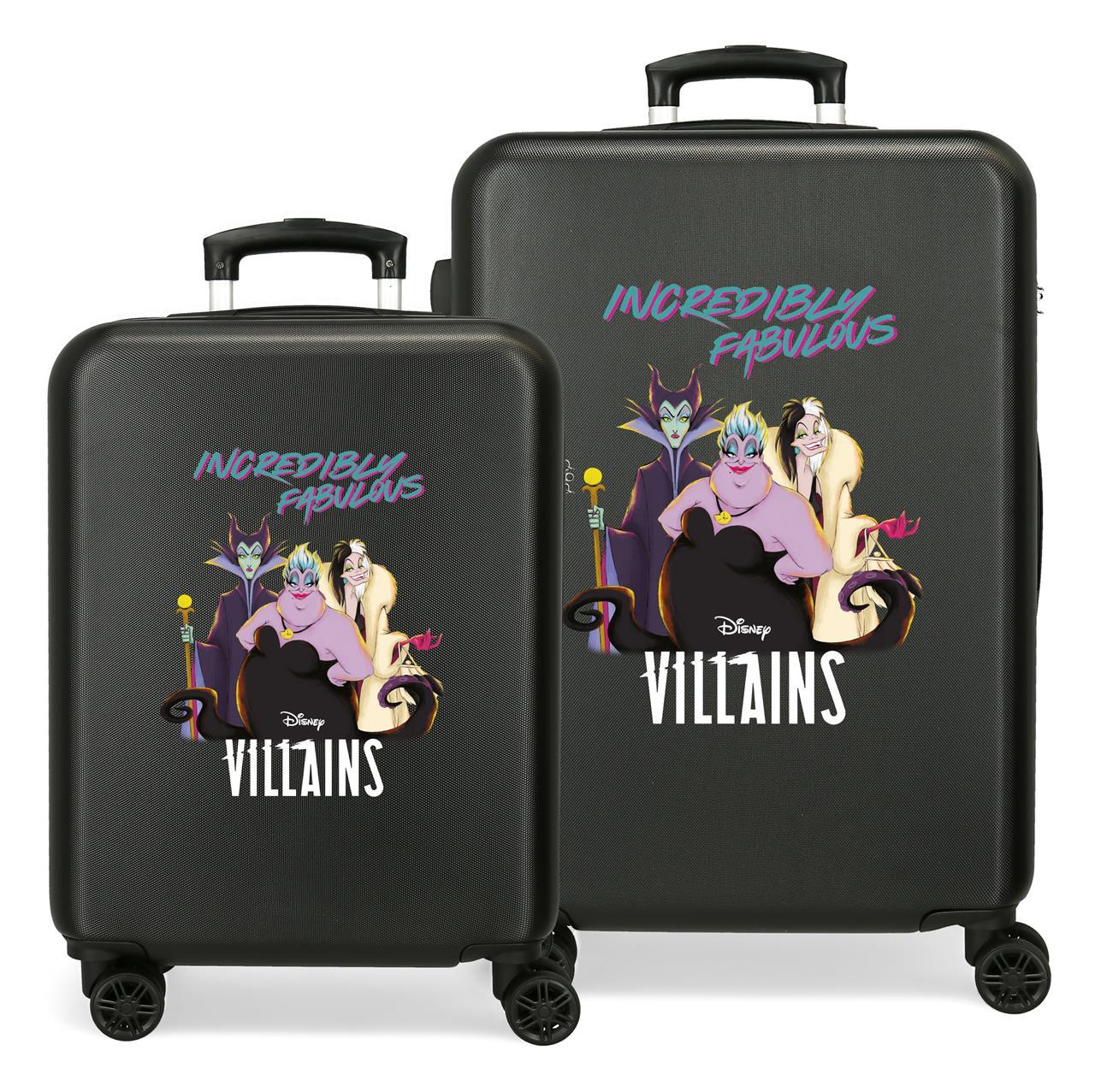 4051442 SET/2 TROLLEY ABS 55-65CM.4R.VILLAINS INCREDIBLY FABULOUS