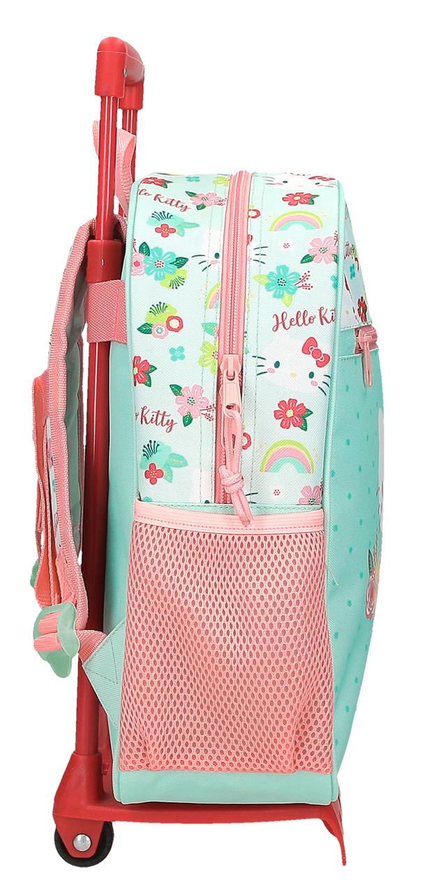 41222V1 MOCHILA ADAP. 33CM. C/CARRO. FLORAL KITTY - Image 5