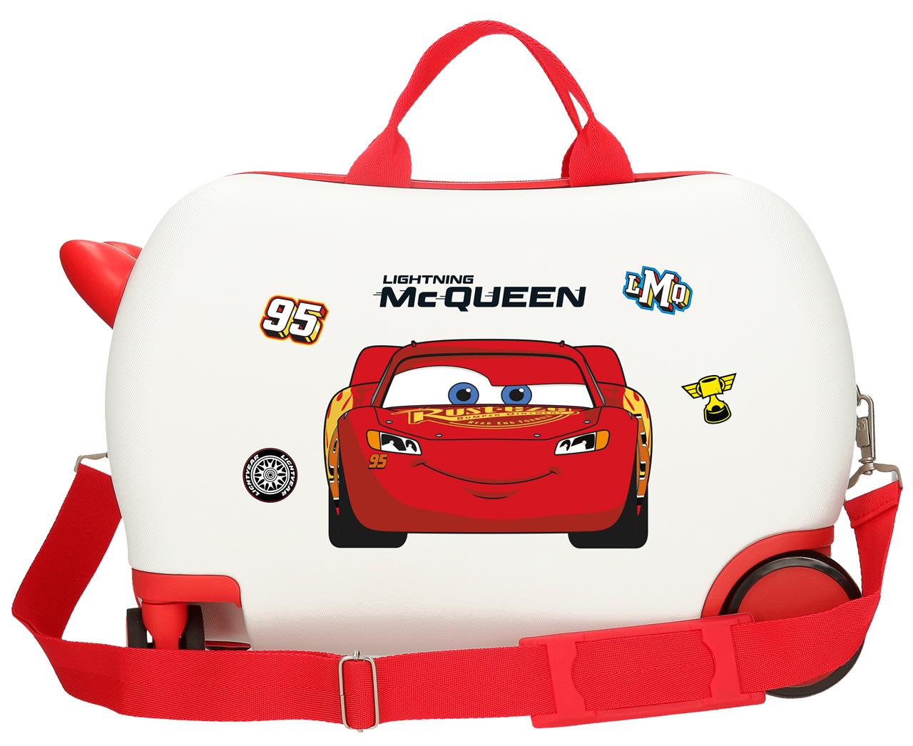 4211012 MALETA INF.ABS 4R.(2 MULTI.) 45CM. CARS MCQUEEN BLAN - Image 2