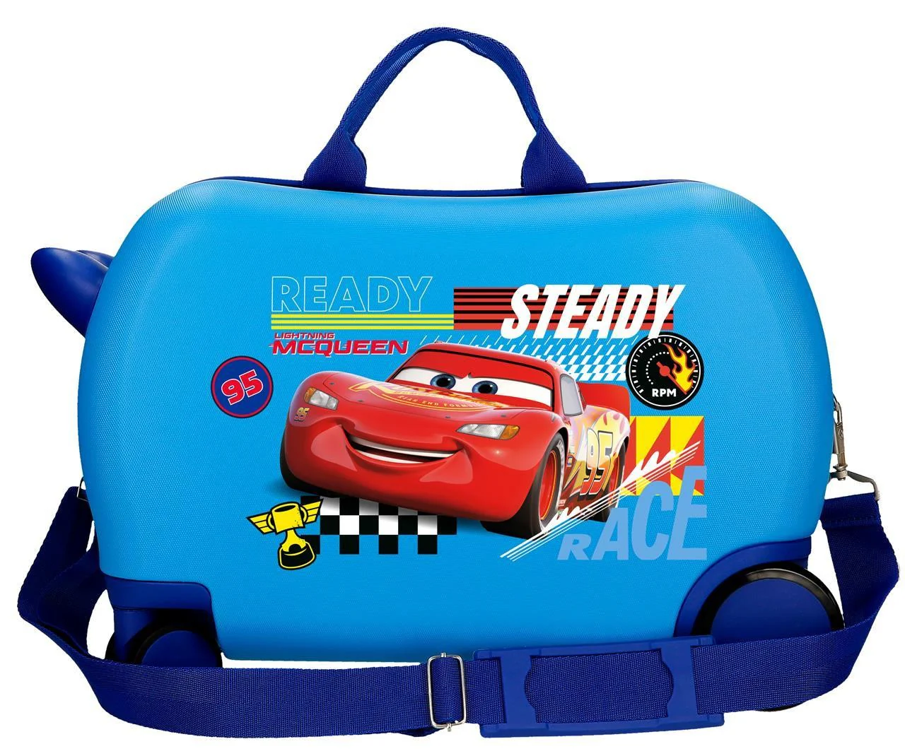 4241041 MALETA INF.ABS 4R.(2 MULTI.) 45CM. CARS LETS RACE AZ - Image 3