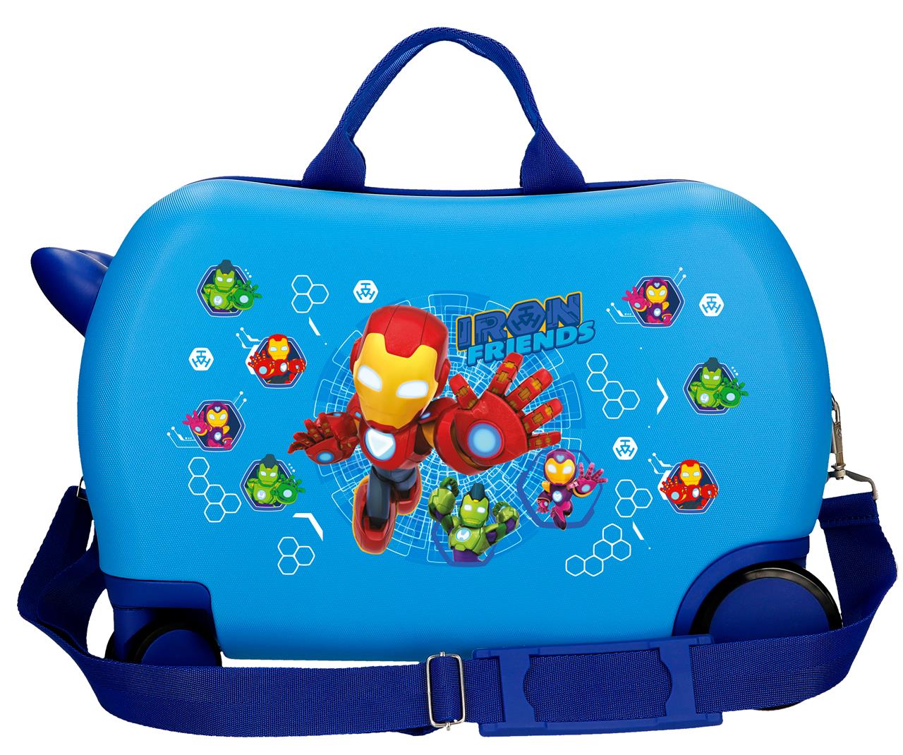 4371011 MALETA INF.ABS 4R.(2 MULTI.) 45CM. IRON FRIENDS AZUL - Image 2