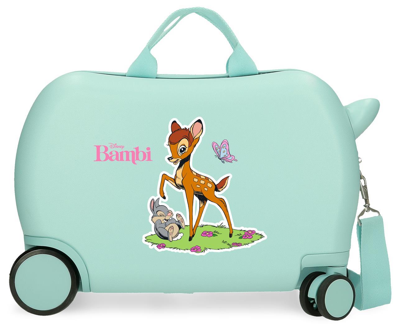 4751028 MALETA INF.ABS 4R.(2 MULTI.) 45CM.BAMBI TURQUESA