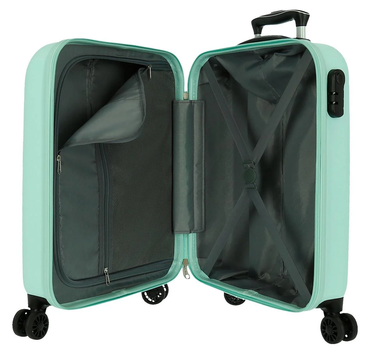 5069525 SET/2 TROLLEY  ABS 55-68CM.4R.CAMBOYA TURQUESA - Image 6