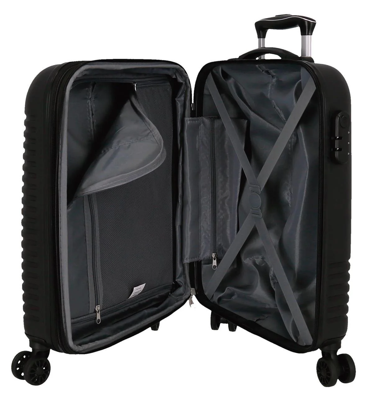5088621 TROLLEY ABS 55CM.C/EXPAND. 4R. INDIA NEGRO - Image 3