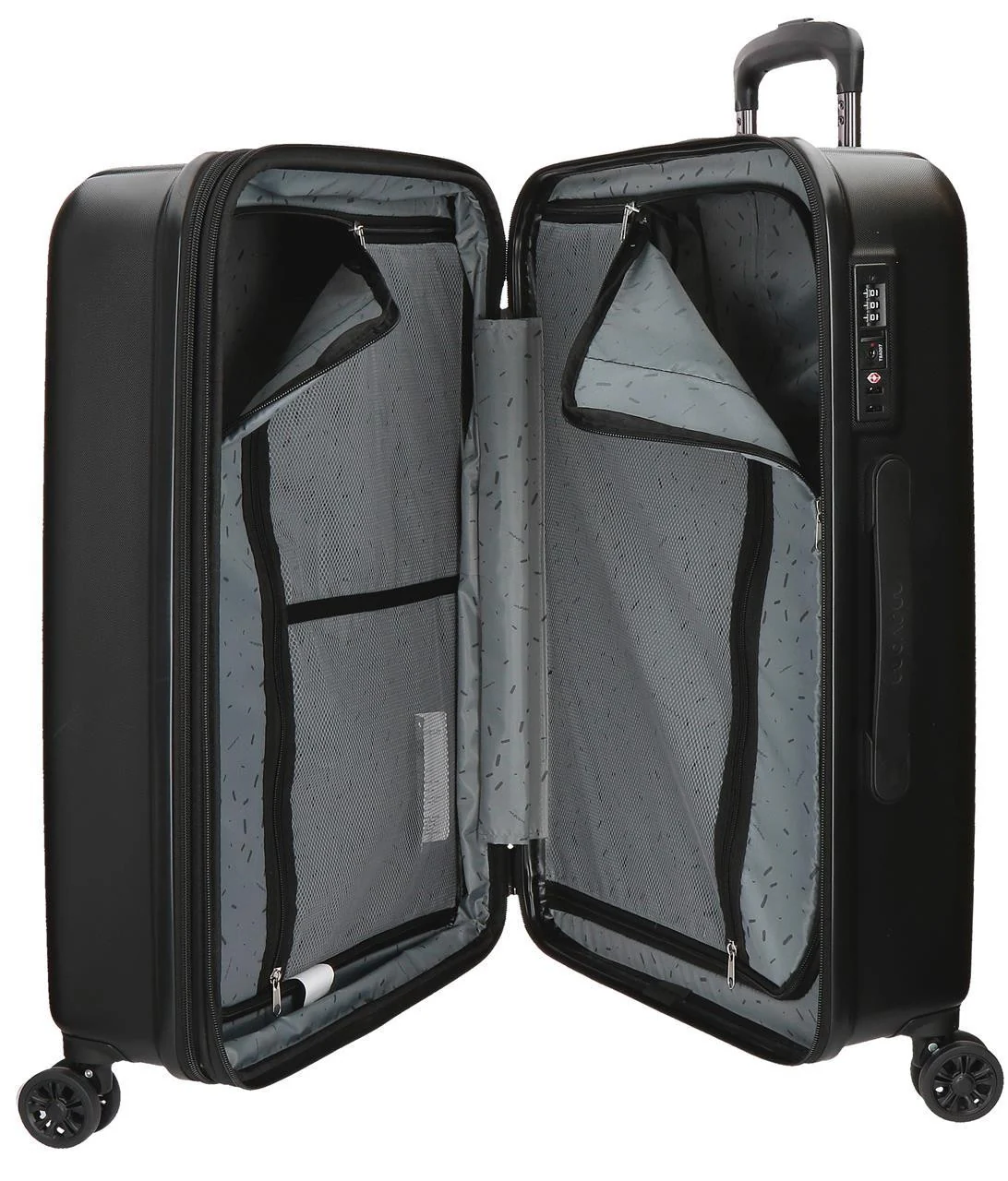 5319261 TROLLEY ABS 65CM.4R.WOOD NEGRO - Image 3