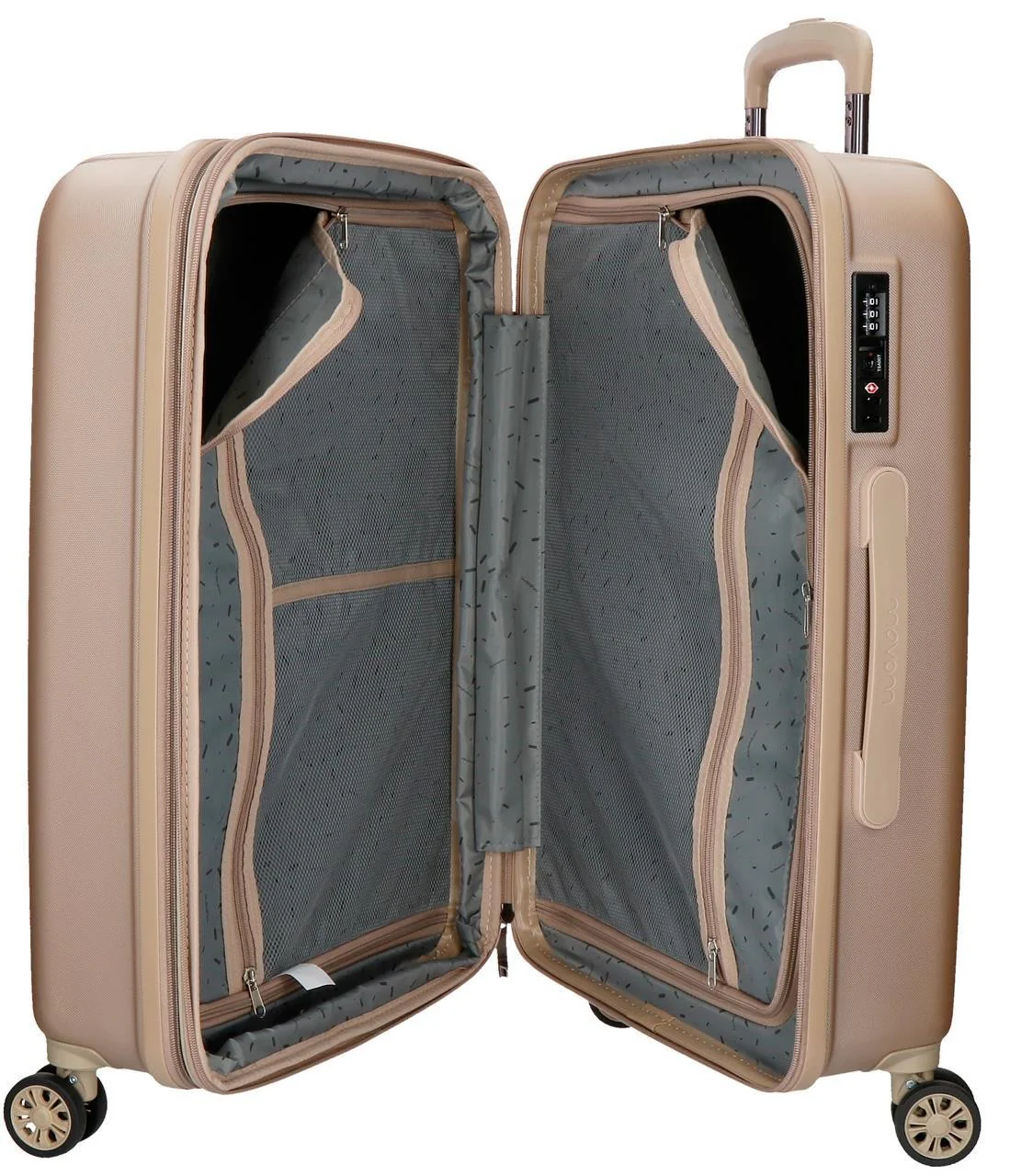 5319265 TROLLEY ABS 65CM.4R.WOOD CHAMPAGNE - Image 3