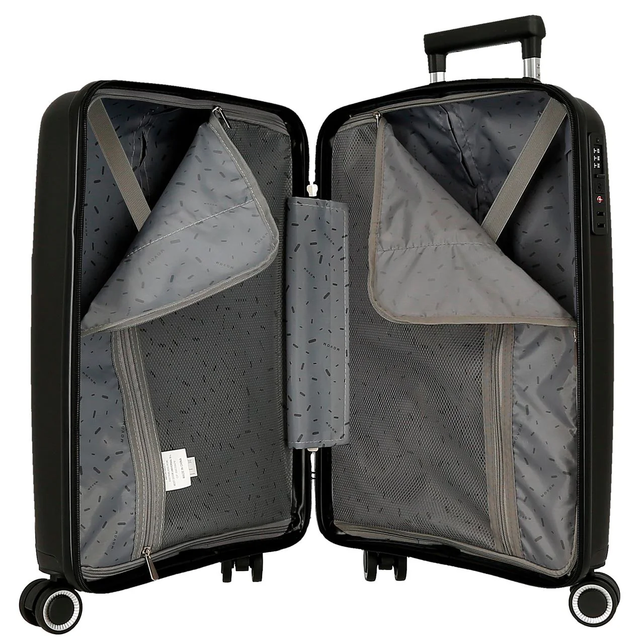 5329521 SET/2 TROLLEY PP 55-68CM. 4R. MOVOM INARI NEGRO - Image 2