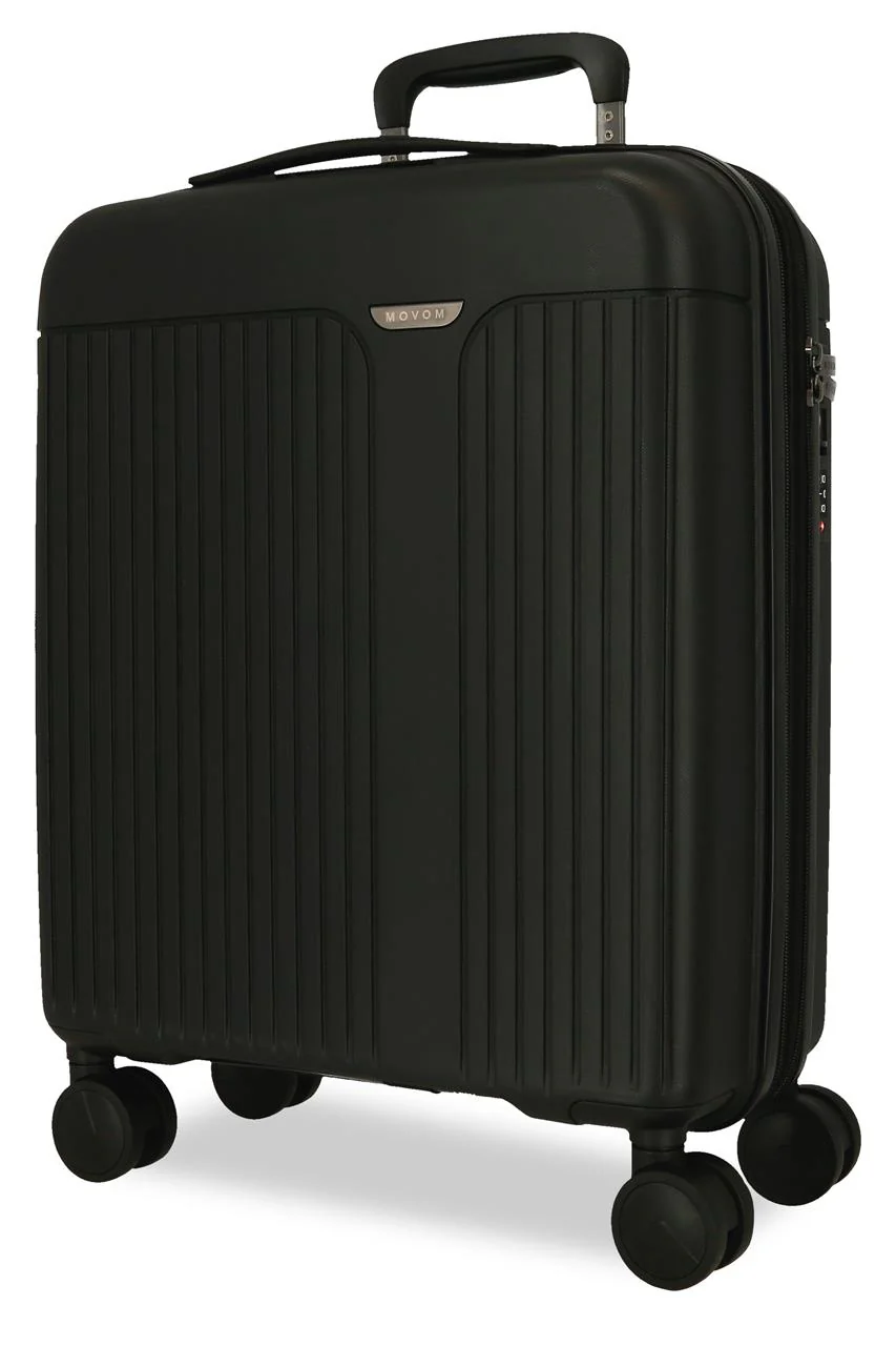 5388621 TROLLEY PP 55CM. C/EXP. 4R. MOVOM NEW TRENDY NEGRO