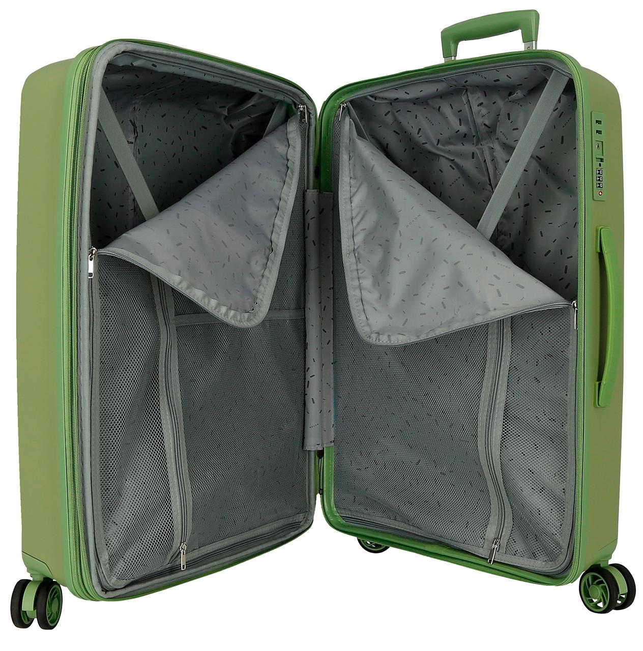 5519424 SET/3 TROLLEY PP. 56-66-76CM. 4R. MOVOM MOON VERDE - Image 11