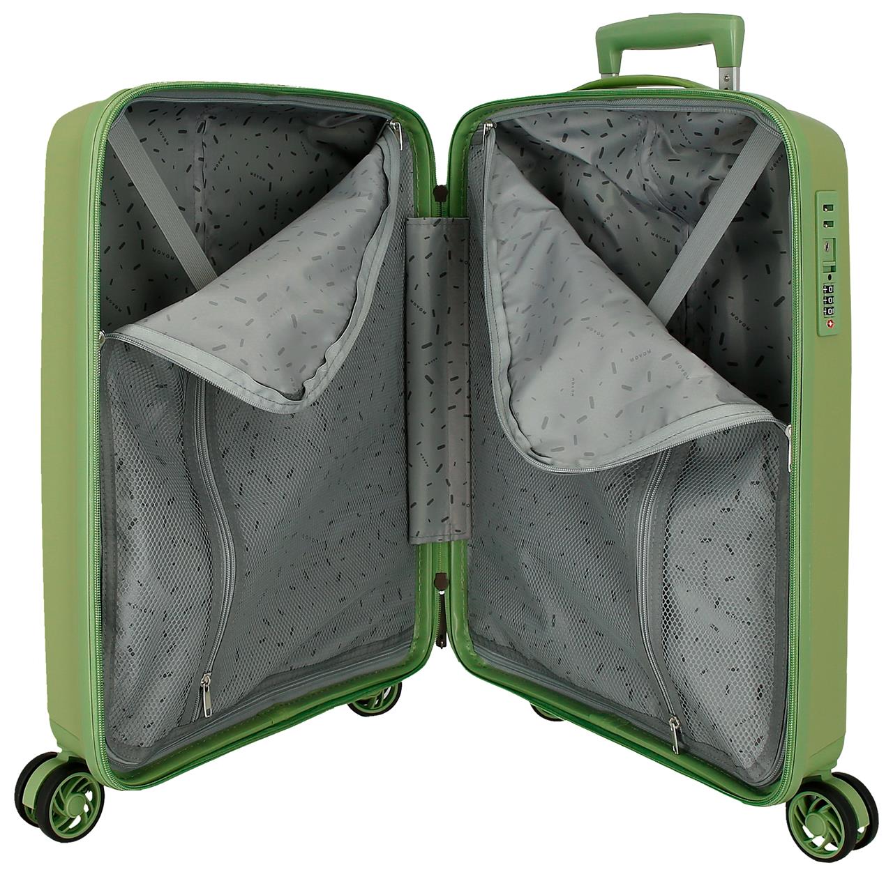 5519424 SET/3 TROLLEY PP. 56-66-76CM. 4R. MOVOM MOON VERDE - Image 3
