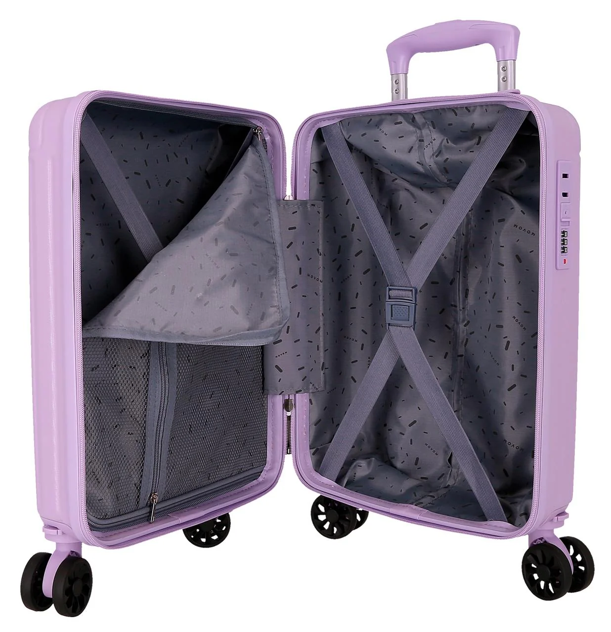 5556326 TROLLEY ABS 40CM. 4Ruedas EXTRAIBLES. MOVOM TIMBER LILA - Image 2