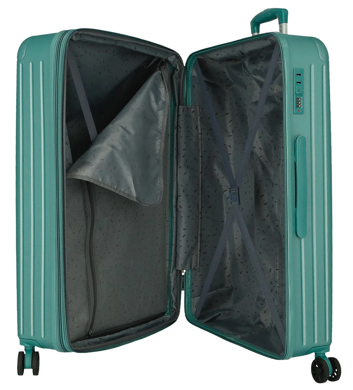 5558423 SET/3 TROLLEY ABS 55-68-78CM. C/EXP. 4R. TIMBER TURQ - Image 12