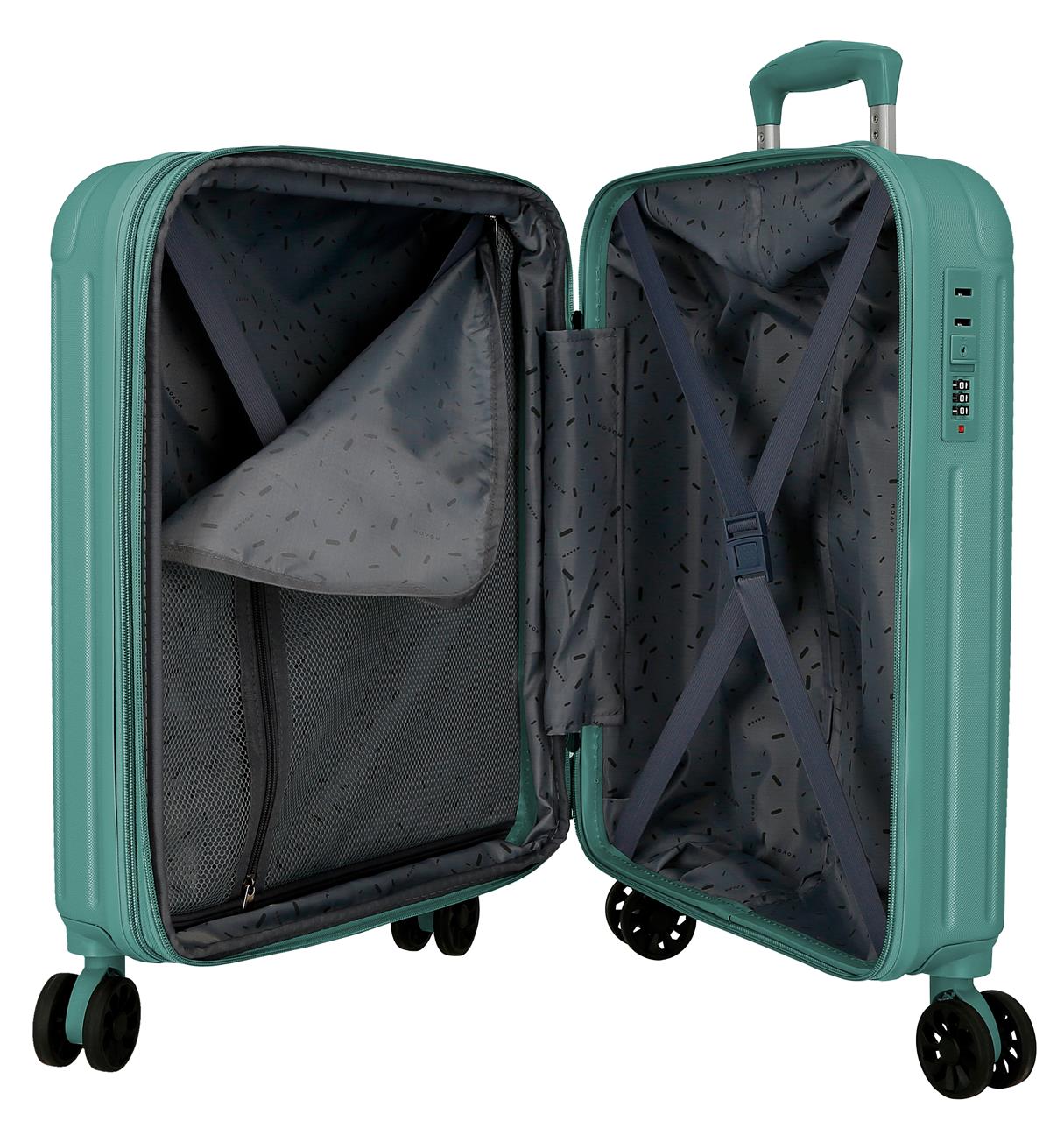 5558423 SET/3 TROLLEY ABS 55-68-78CM. C/EXP. 4R. TIMBER TURQ - Image 6