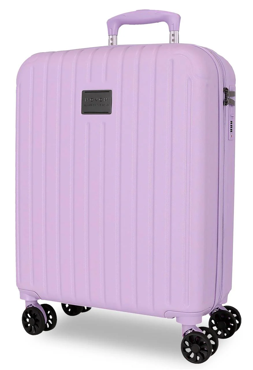 5558626 TROLLEY ABS 55CM. C/EXP. 4R. MOVOM TIMBER LILA