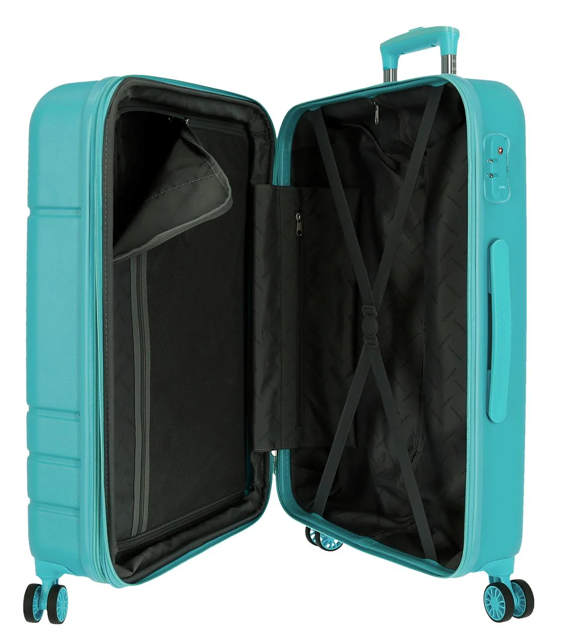 5989465 SET/3 TROLLEY ABS 55-68-78CM. 4R. MOVOM GALAXY TURQU - Image 11