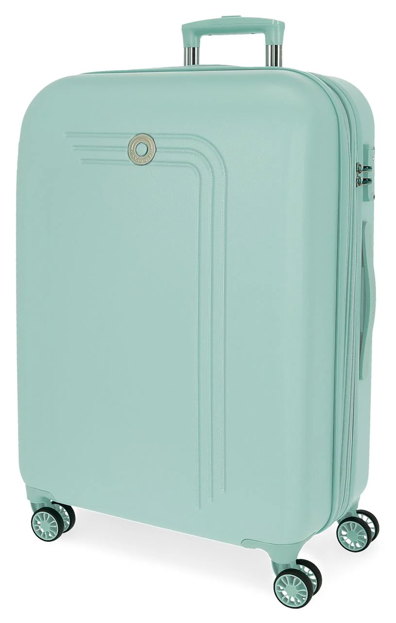 5999368 TROLLEY ABS 80CM. C/EXP. 4R. MOVOM RIGA TURQUESA