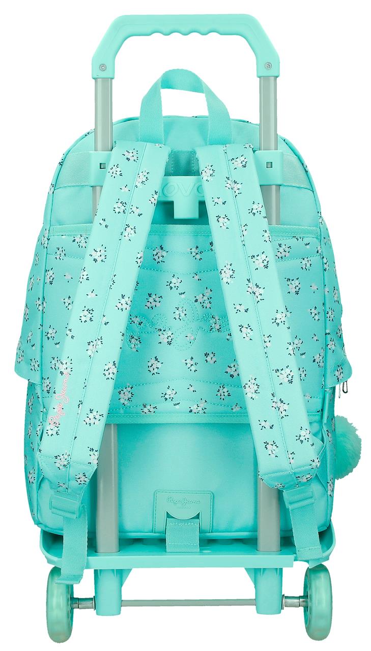 60423V2 MOCHILA ADAP. 44CM. C/CARRO. PJL NORA TURQUESA - Image 3