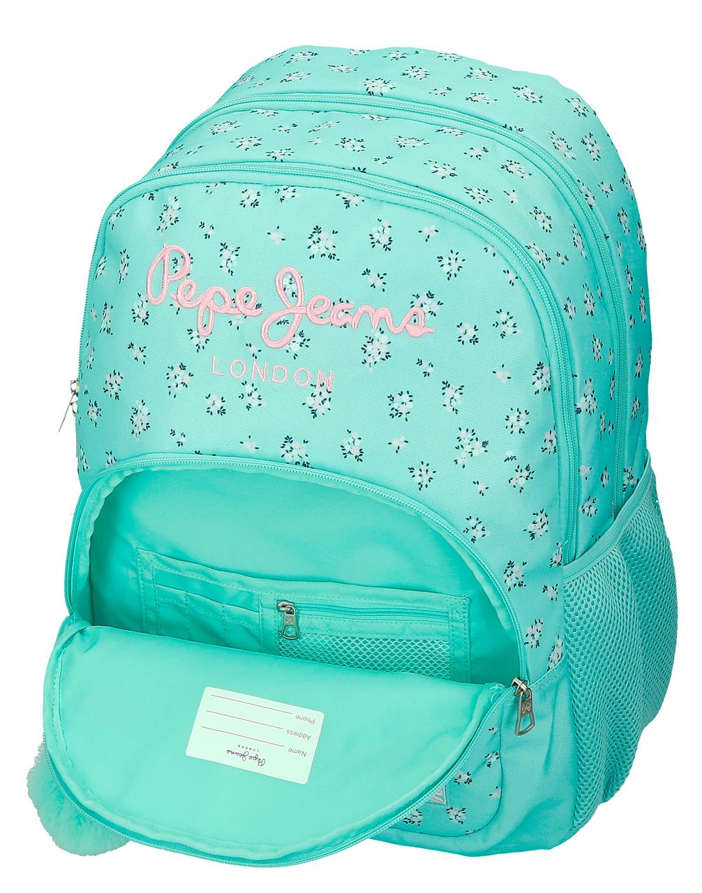 6042542 MOCHILA 44CM 2C. PJL NORA TURQUESA - Image 2
