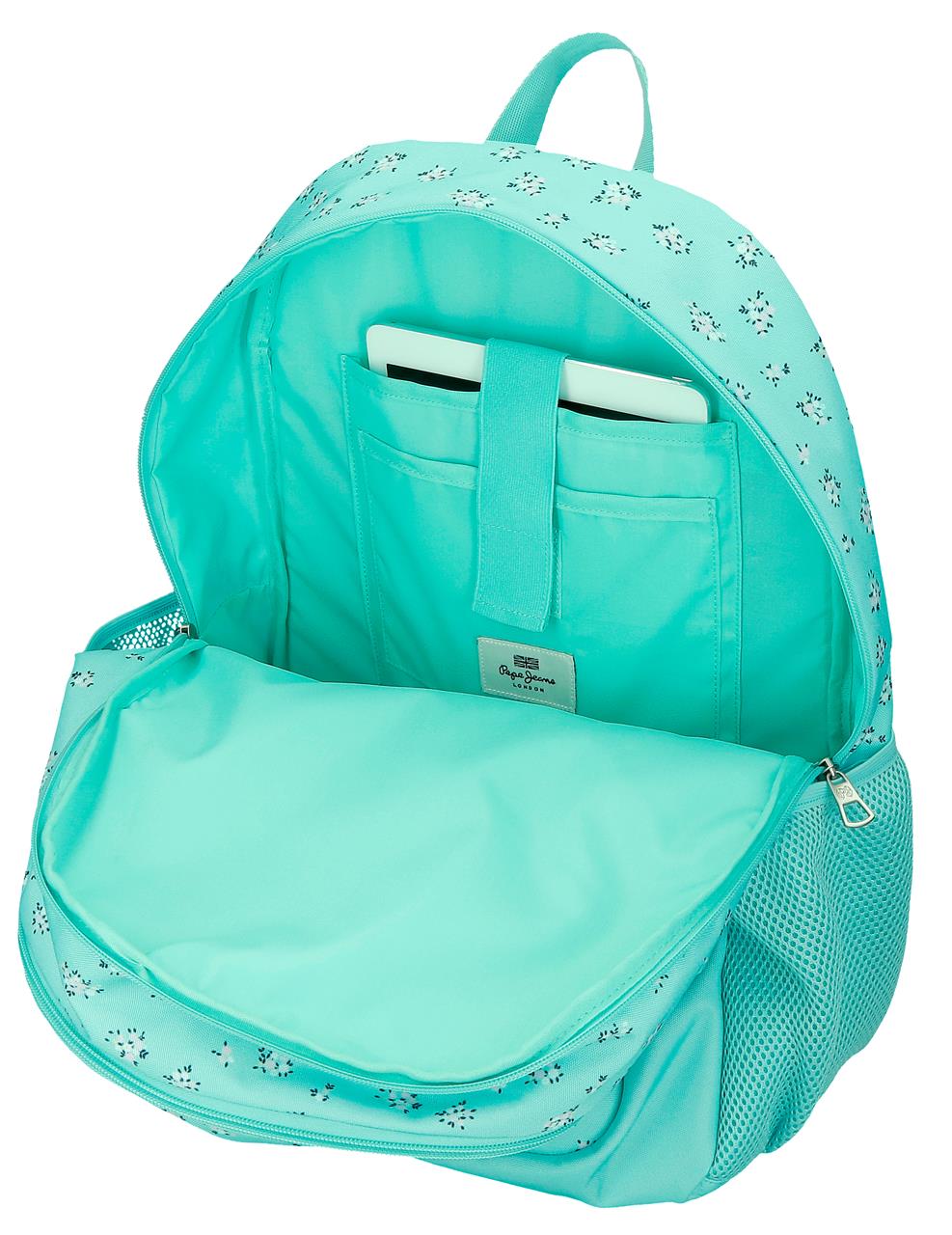 60425V2 MOCHILA ADAP. 44CM 2C. C/CARRO. PJL NORA TURQUESA - Image 4