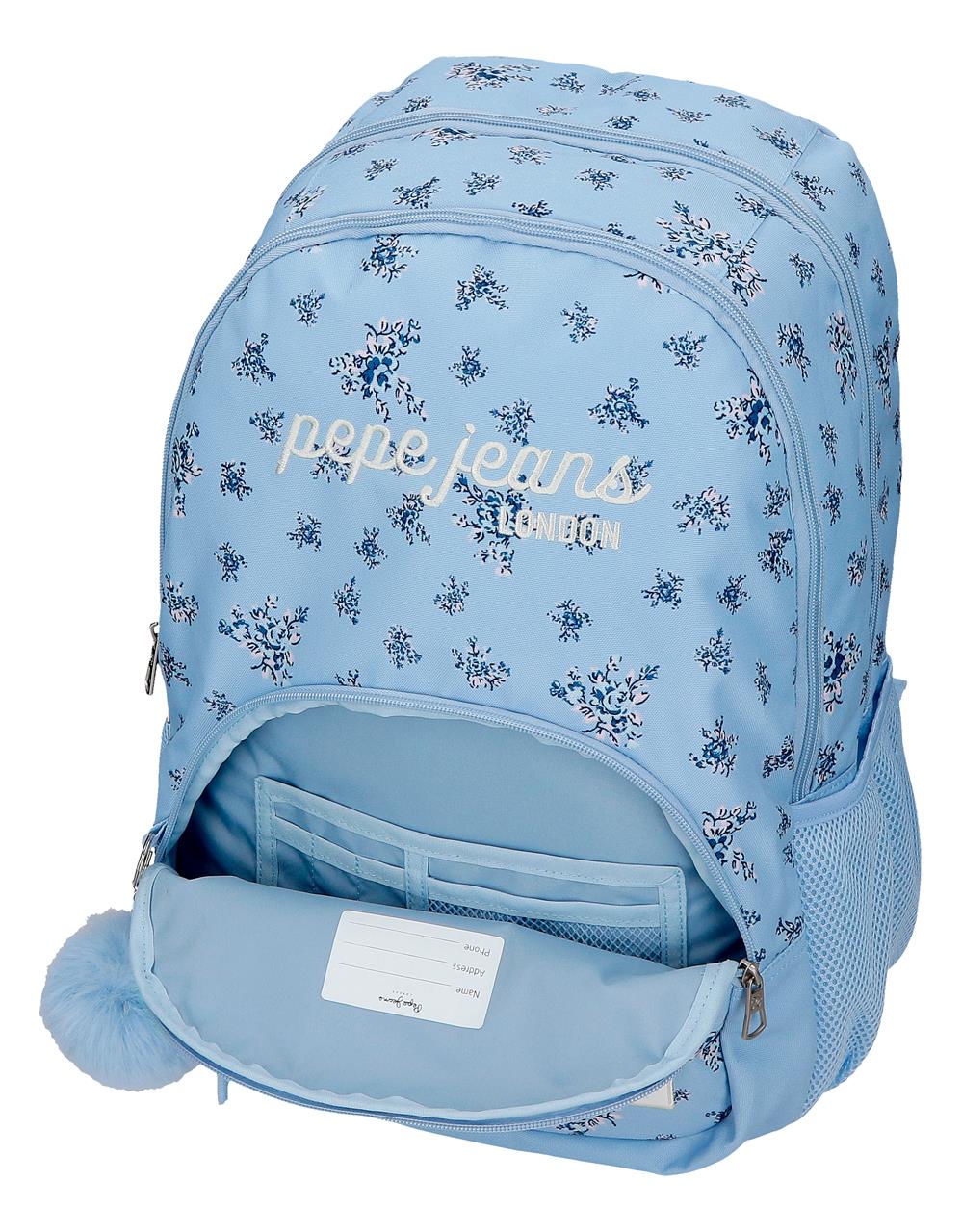 60825F2 MOCHILA ADAP. 44CM 2C. PJL OLIVIA AZUL CLARO - Image 3