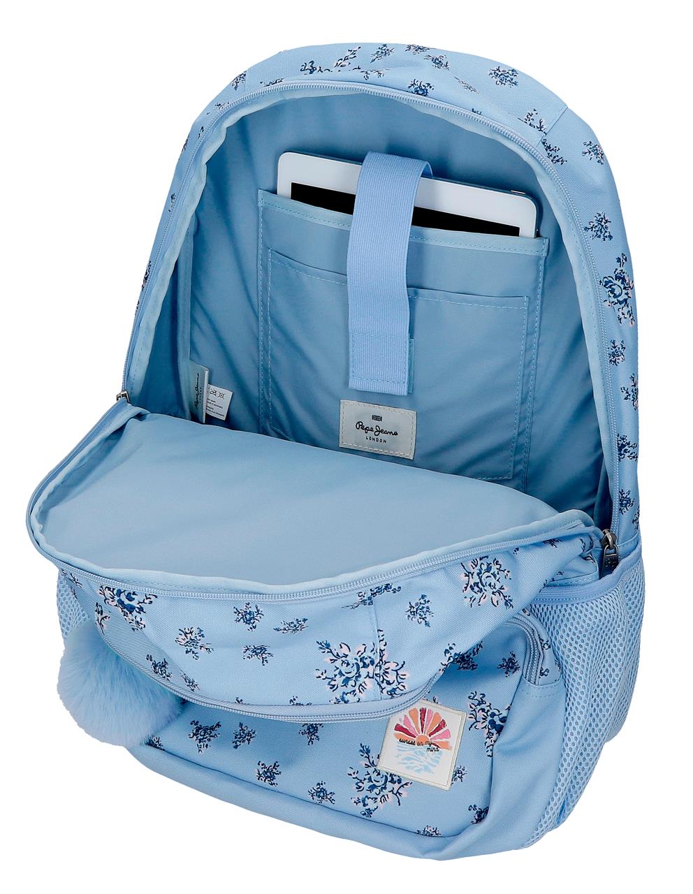 60825F2 MOCHILA ADAP. 44CM 2C. PJL OLIVIA AZUL CLARO - Image 7