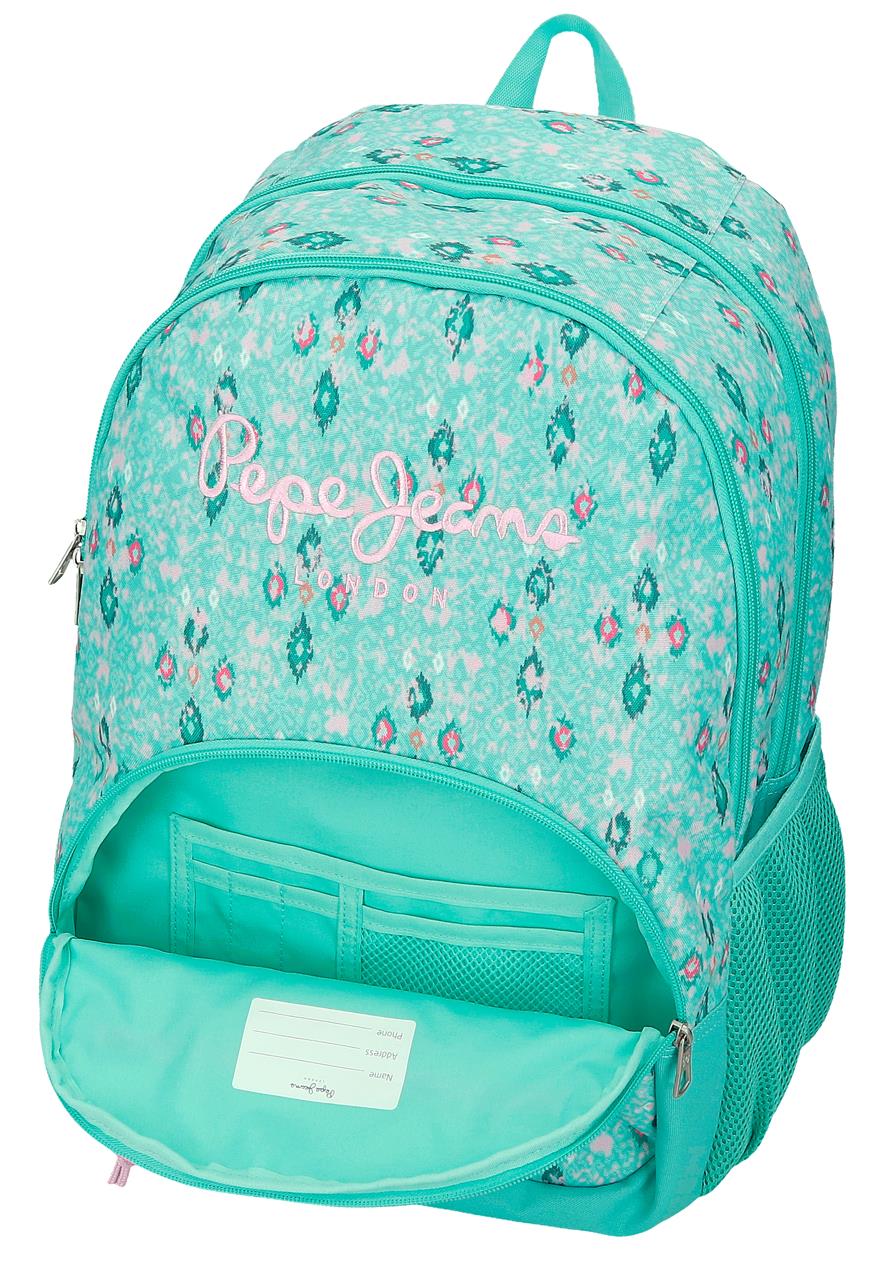 61125F1 MOCHILA ADAP. 44CM 2C. PJL SUN TURQUESA VERDE - Image 3