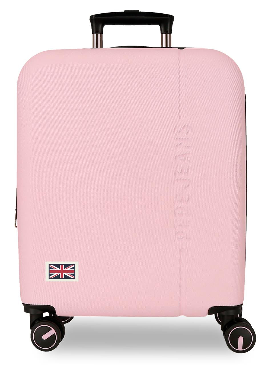 6329143 TROLLEY ABS 55CM. 4R. PJL ARIS TRAVEL ROSA CLARO