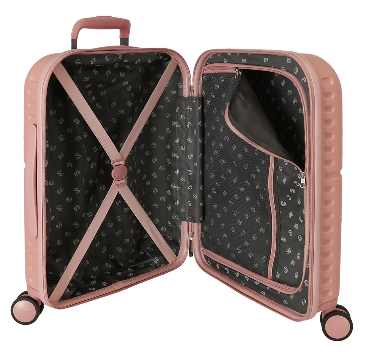 6439124 TROLLEY ABS 55CM. 4R. PJL LAILA ROSA CLARO - Image 3