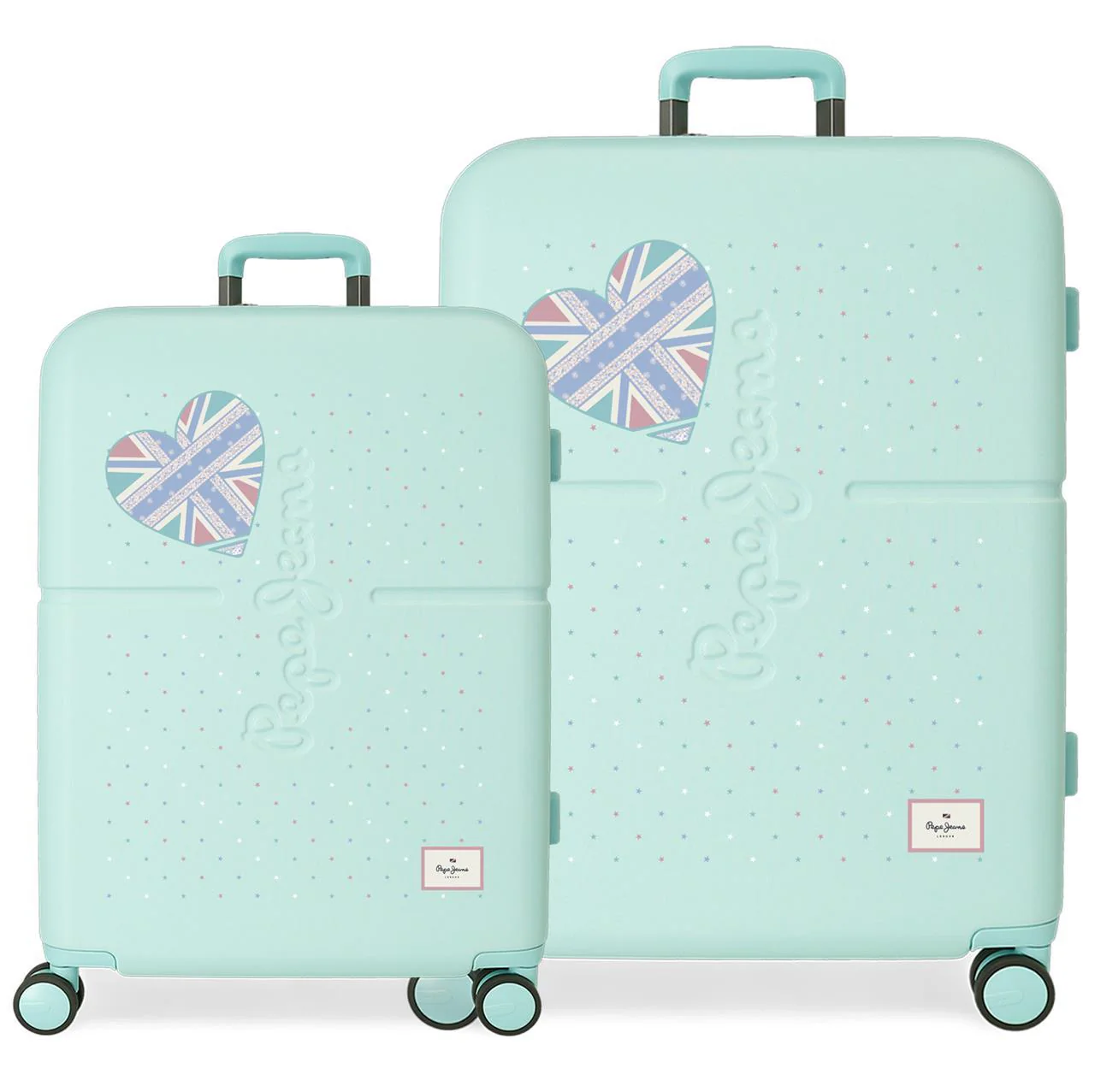 6619525 SET/2 TROLLEY ABS 55-70CM. 4R. PJL NEREA TURQUESA