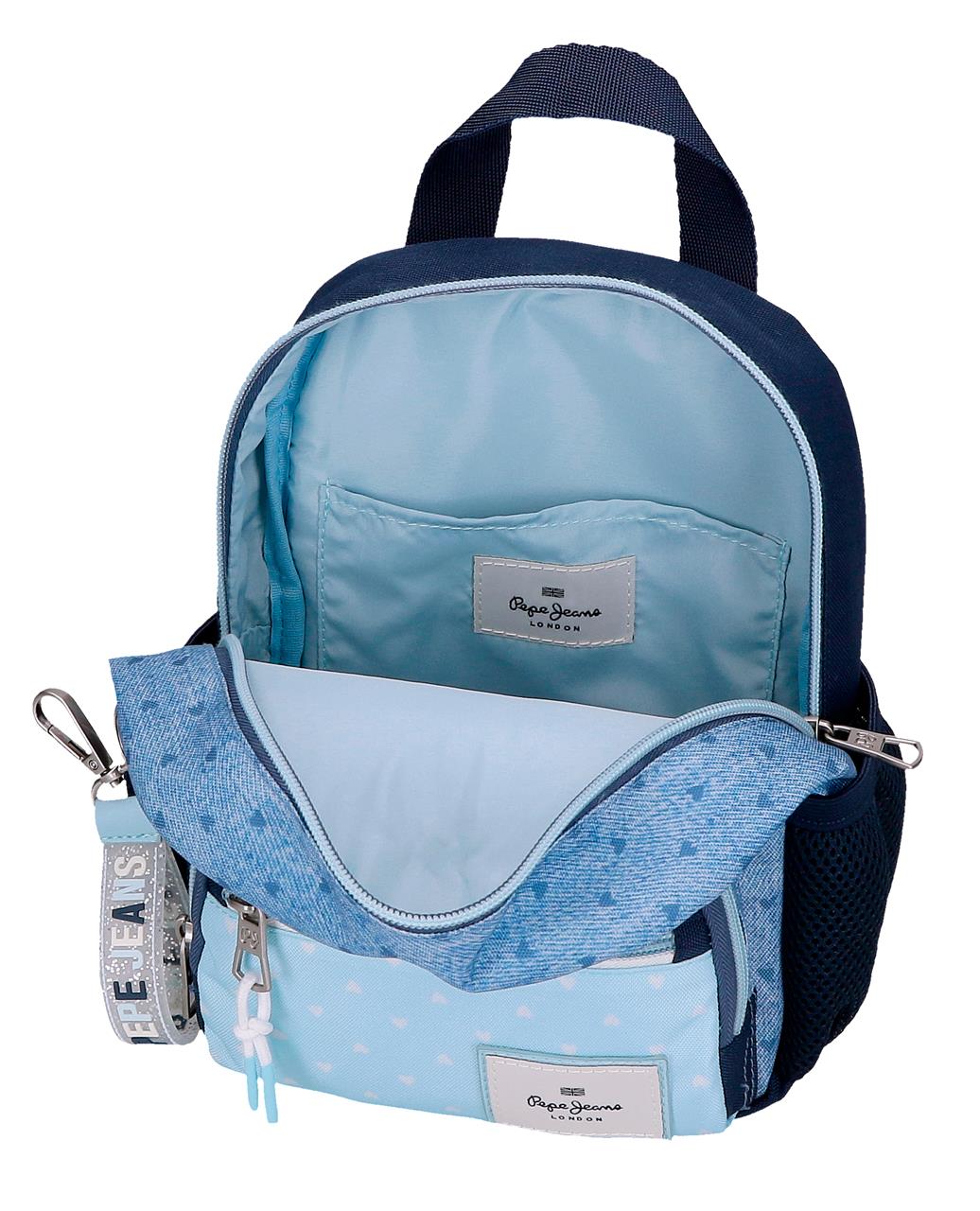 6822022 MOCHILA 23CM. PJL NONI DENIM AZUL CLARO - Image 7