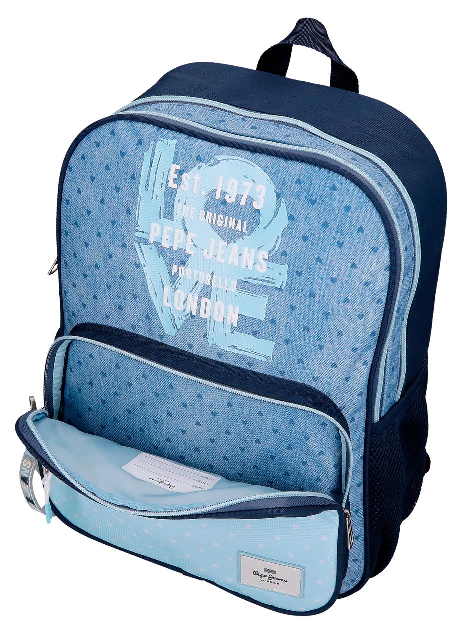 68222T2 MOCHILA ADAP. 40CM. 2C. C/CARRO PJL NONI DENIM AZU - Image 11