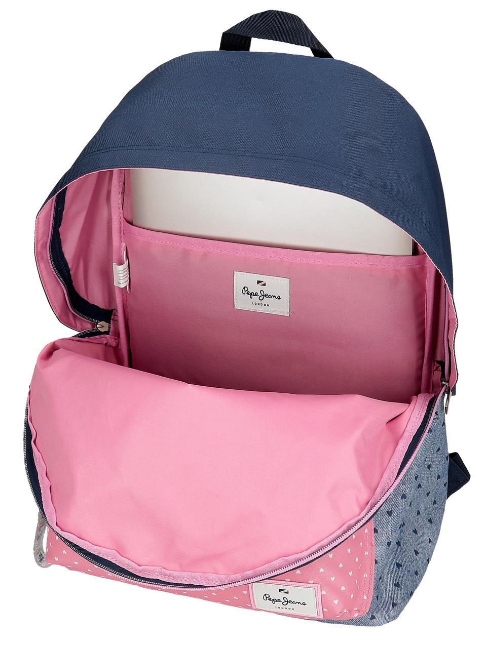 68223T1 MOCHILA ADAP.42CM.C/CARRO PJL NONI DENIM - Image 4