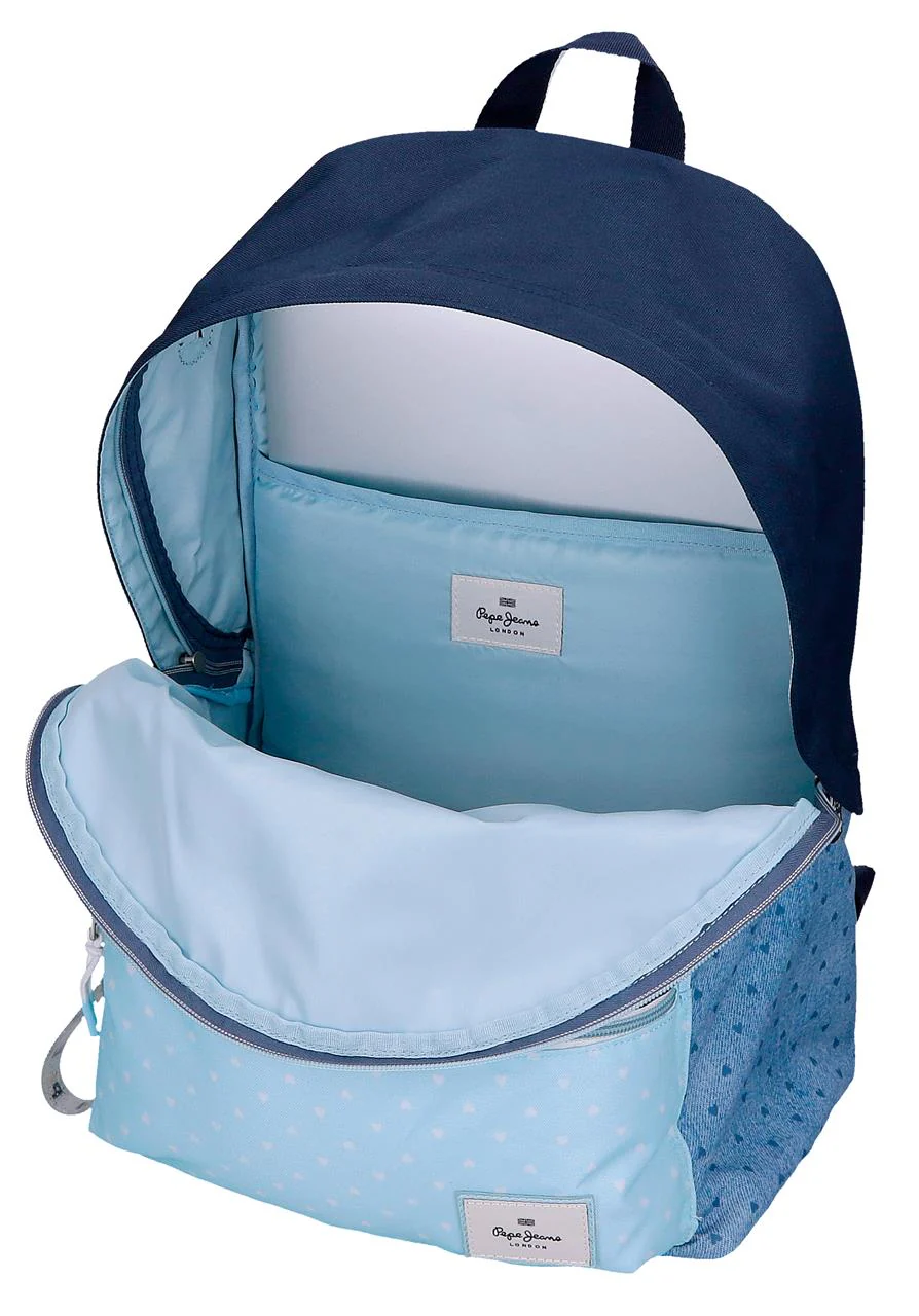 68223T2 MOCHILA ADAP.42CM.C/CARRO PJL NONI DENIM AZUL CLAR - Image 5