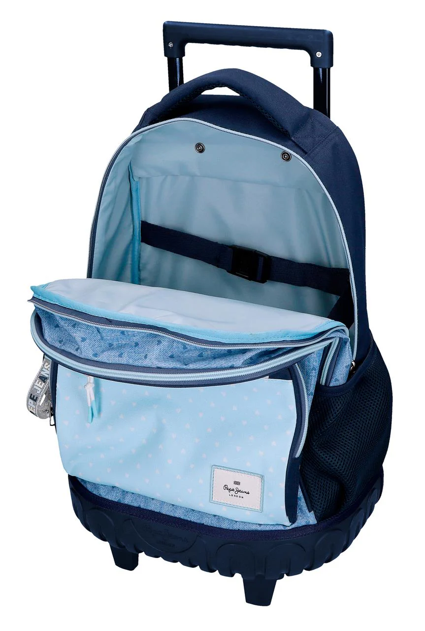 6822922 MOCHILA COMPACT 2R PJL NONI DENIM AZUL CLARO - Image 6